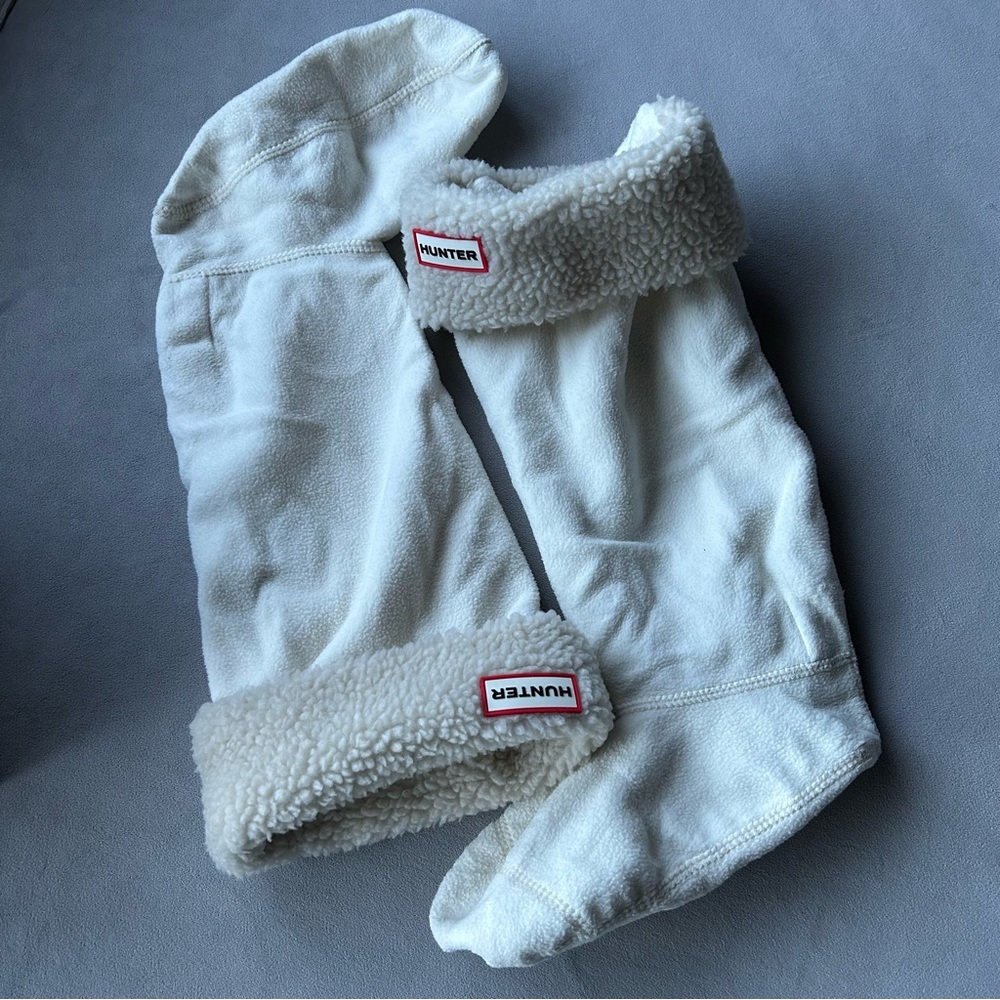 Hunter ~ Boot Socks ~ Original Tall ~ Size Medium Women’s 5-7 ~ Natural White